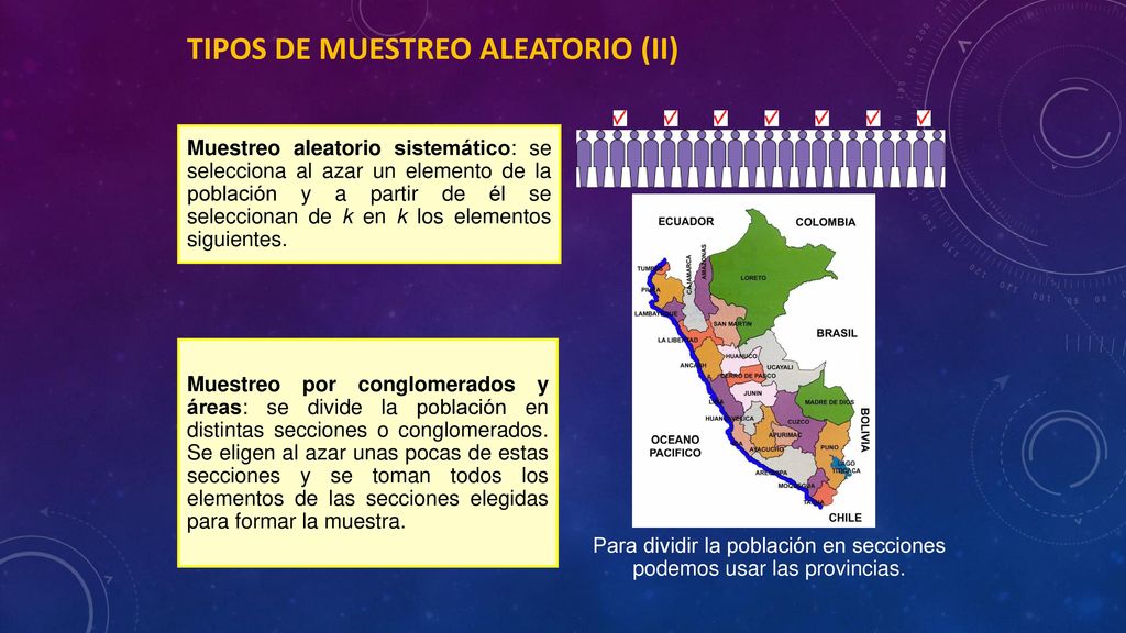 Tipos de muestreo aleatorio (II)