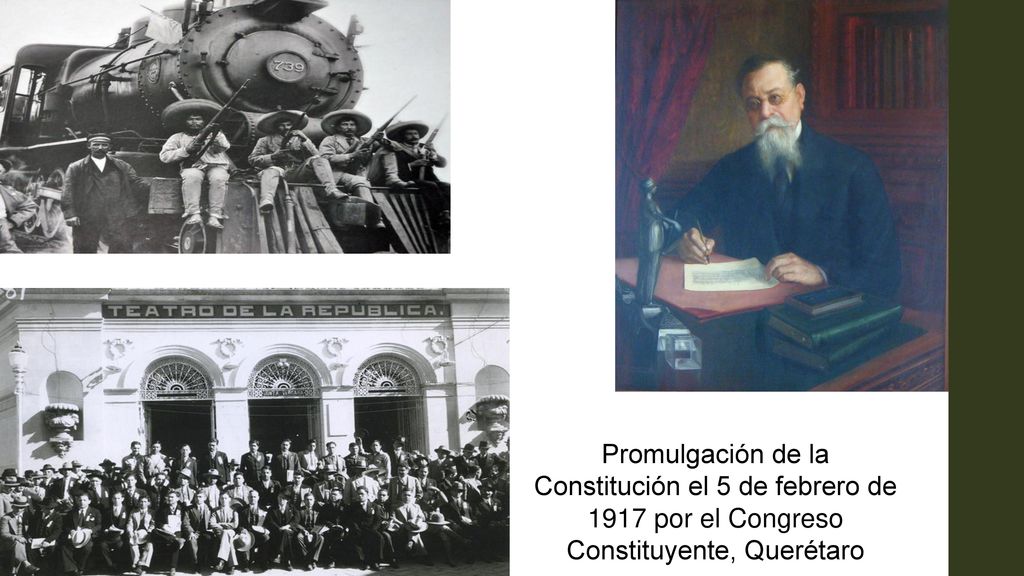 Promulgación de la Constitución el 5 de febrero de 1917 por el Congreso Constituyente, Querétaro
