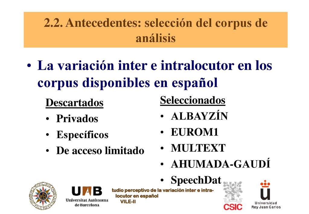 2.2. Antecedentes: selección del corpus de análisis