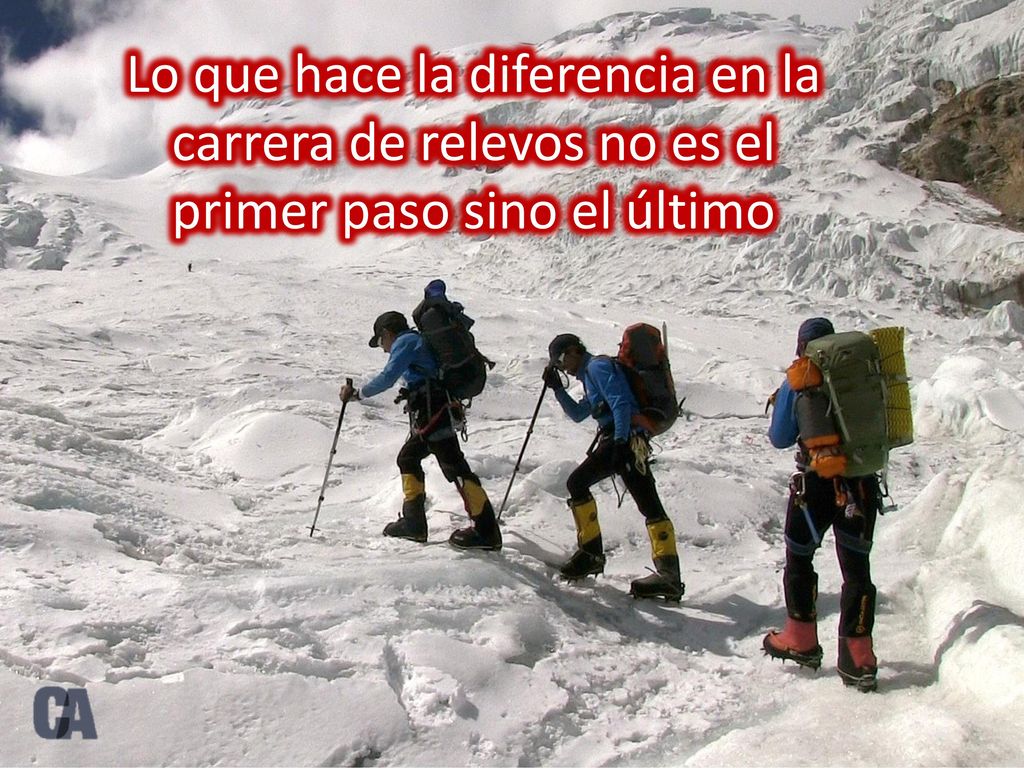 Lo que hace la diferencia en la carrera de relevos no es el
