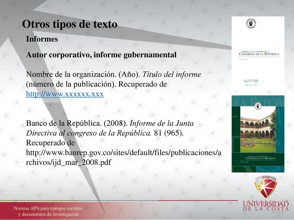 Autor corporativo, informe gubernamental