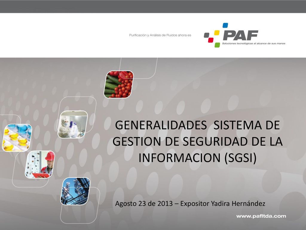GENERALIDADES SISTEMA DE GESTION DE SEGURIDAD DE LA INFORMACION (SGSI)