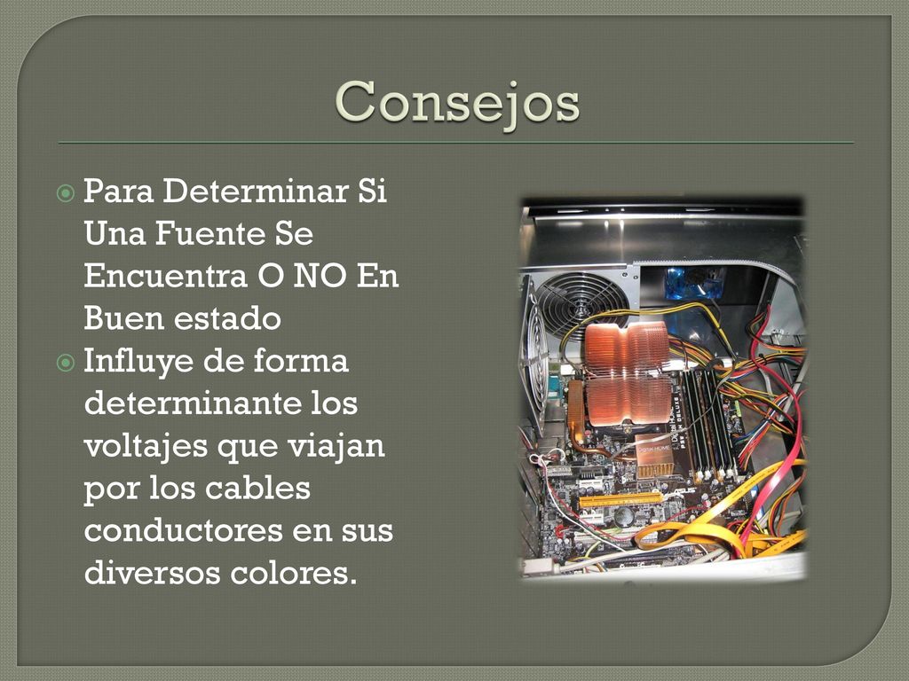 Consejos Para Determinar Si Una Fuente Se Encuentra O NO En Buen estado.
