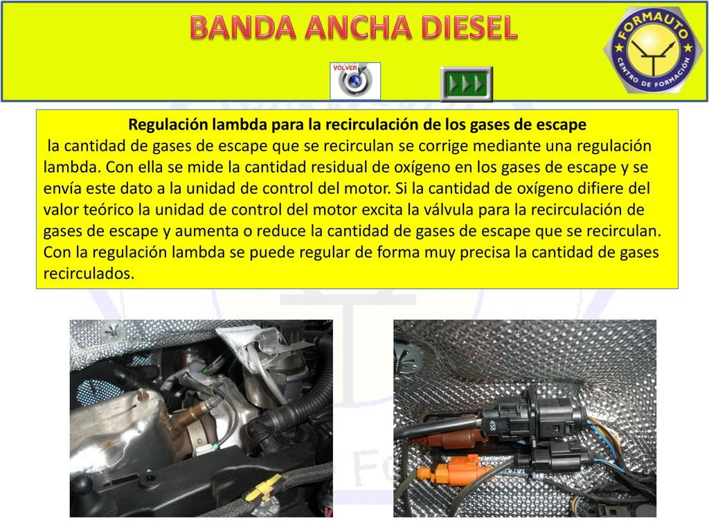 Regulación lambda para la recirculación de los gases de escape