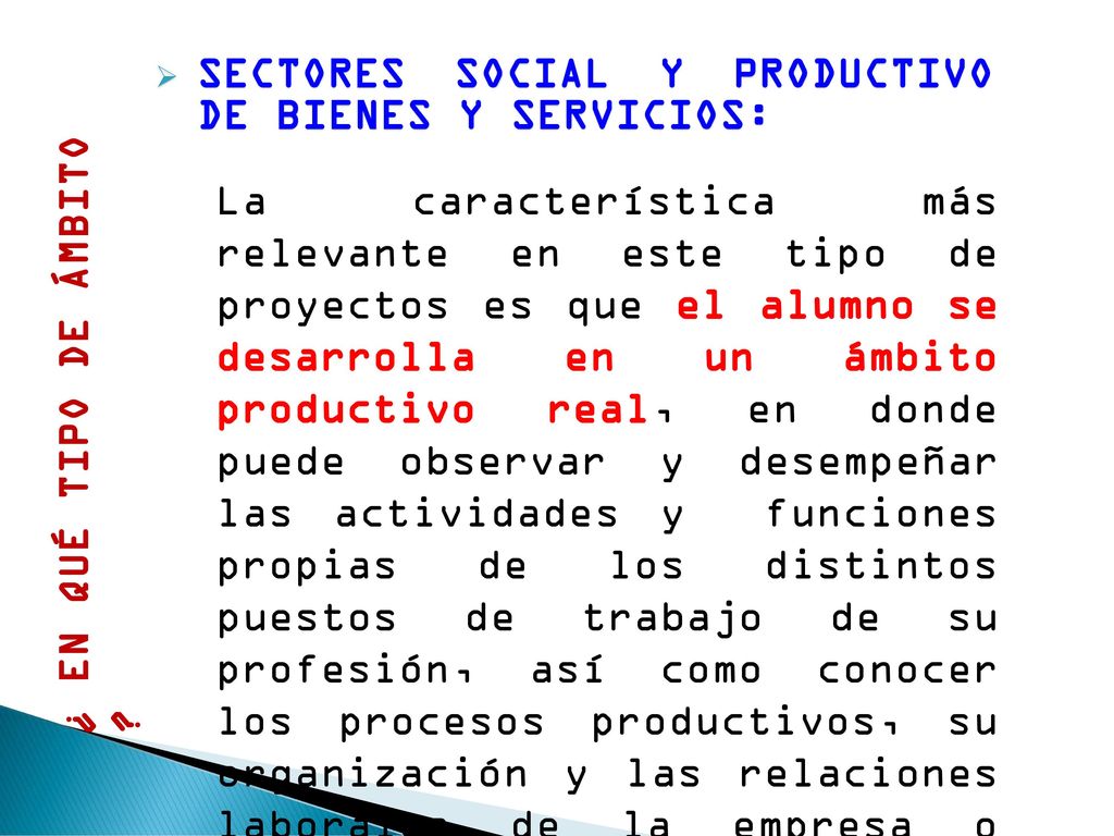 SECTORES SOCIAL Y PRODUCTIVO DE BIENES Y SERVICIOS: