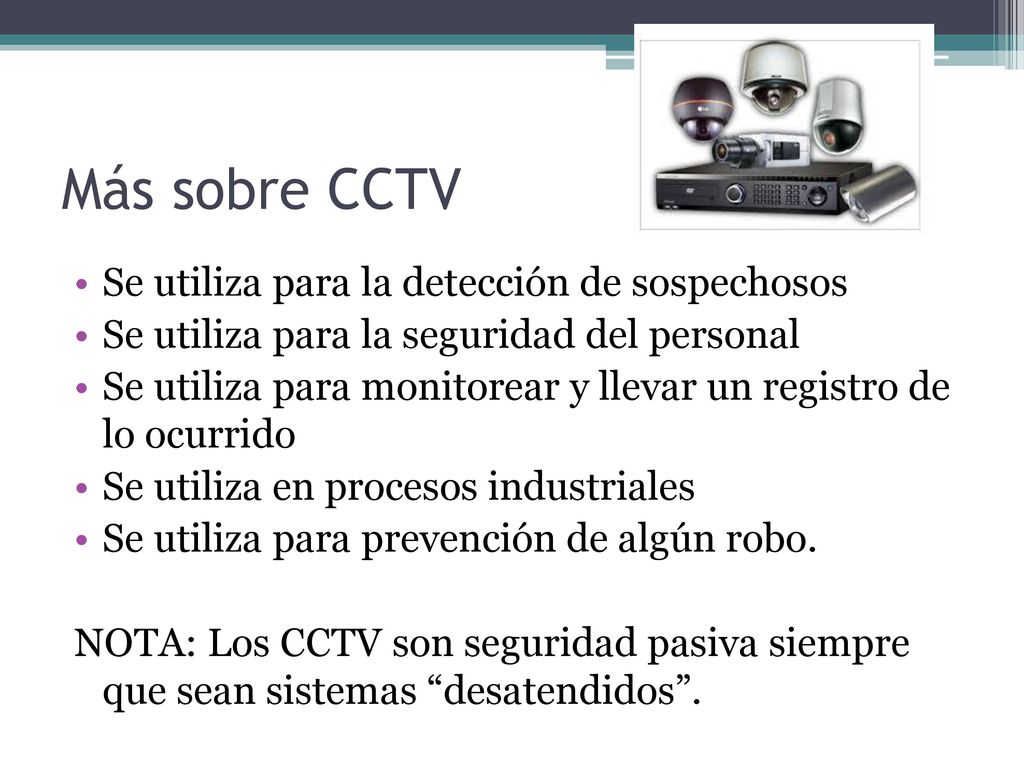 Más sobre CCTV Se utiliza para la detección de sospechosos