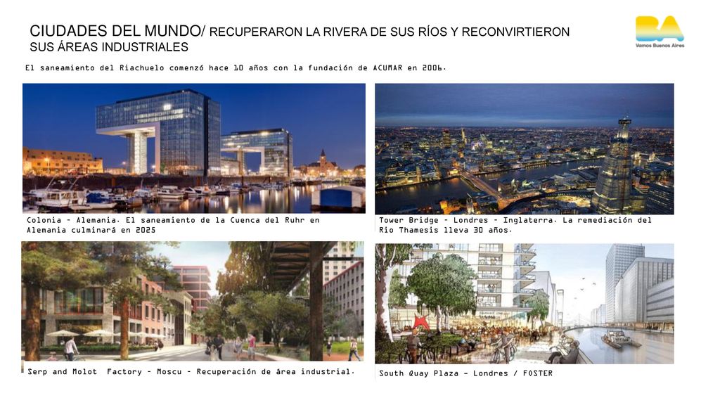 CIUDADES DEL MUNDO/ RECUPERARON LA RIVERA DE SUS RÍOS Y RECONVIRTIERON