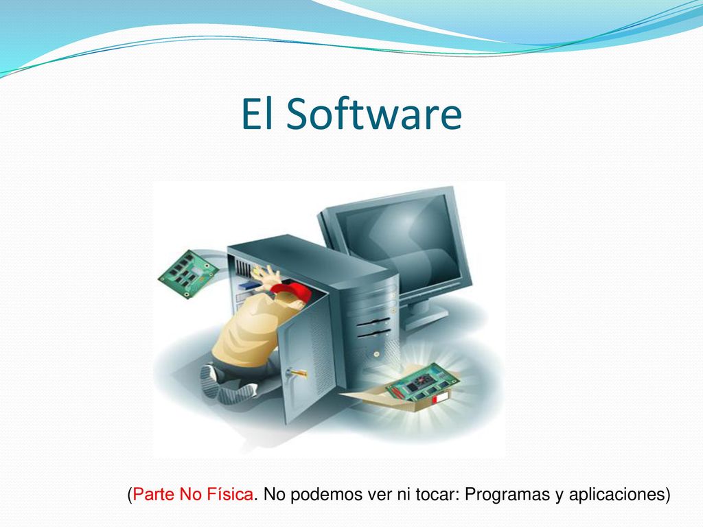 El Software (Parte No Física. No podemos ver ni tocar: Programas y aplicaciones)