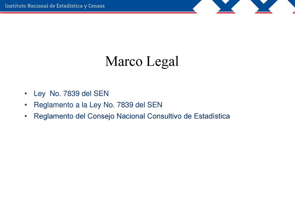 Marco Legal Ley No del SEN Reglamento a la Ley No del SEN