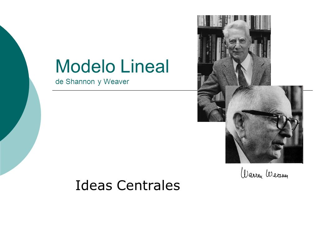 Modelo Lineal de Shannon y Weaver