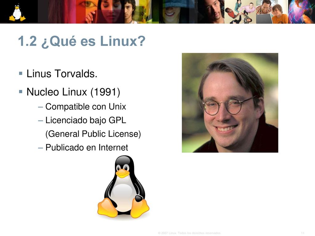 1.2 ¿Qué es Linux Linus Torvalds. Nucleo Linux (1991)