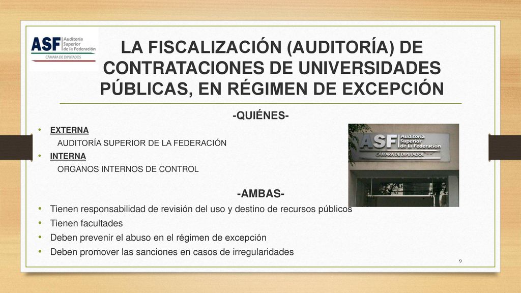 LA FISCALIZACIÓN (AUDITORÍA) DE CONTRATACIONES DE UNIVERSIDADES PÚBLICAS, EN RÉGIMEN DE EXCEPCIÓN
