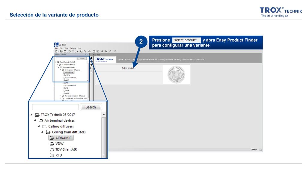 2 Selección de la variante de producto