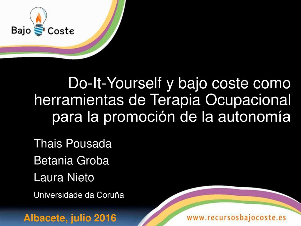 Do-It-Yourself y bajo coste como herramientas de Terapia Ocupacional para la promoción de la autonomía