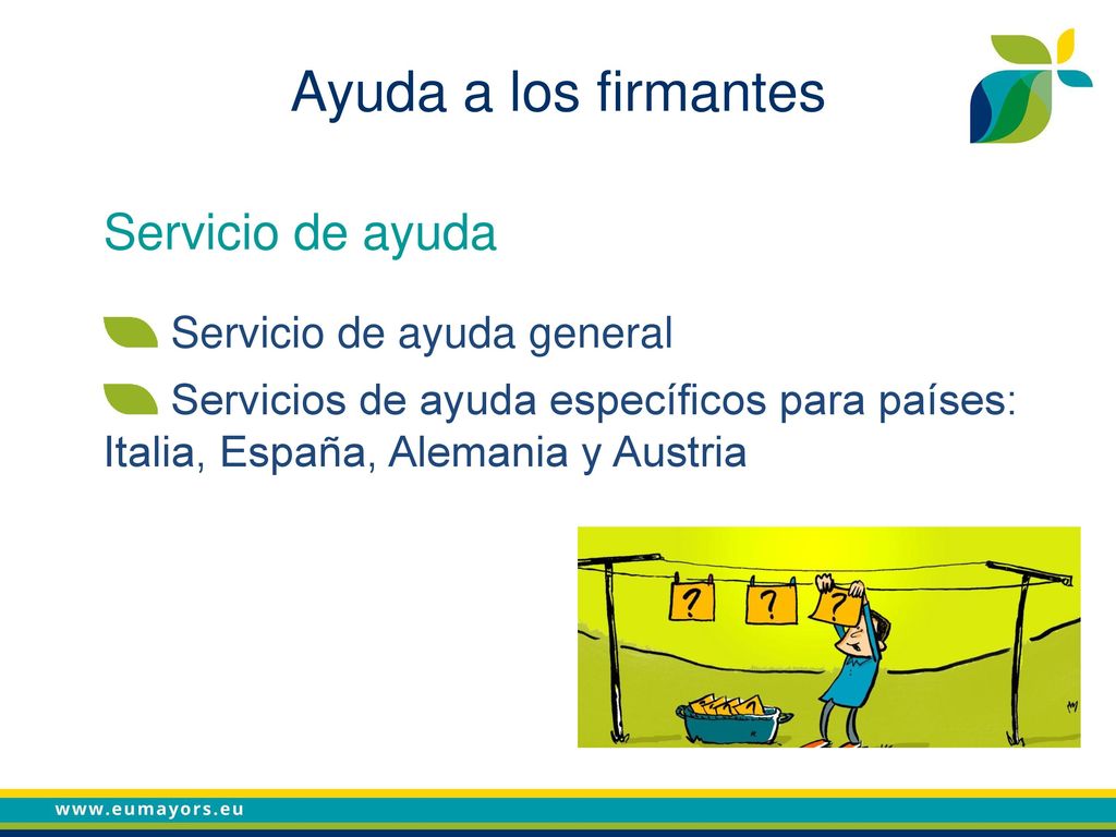 Ayuda a los firmantes Servicio de ayuda Servicio de ayuda general