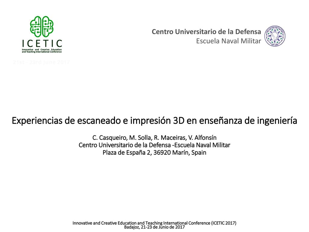 Experiencias de escaneado e impresión 3D en enseñanza de ingeniería