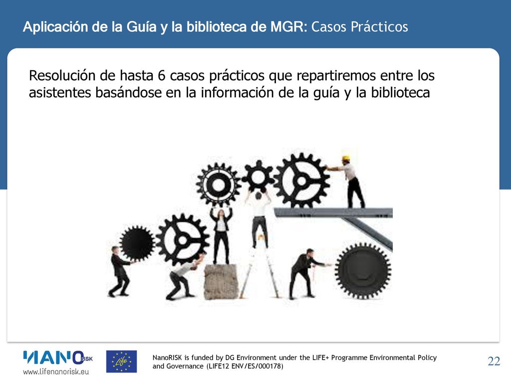 Aplicación de la Guía y la biblioteca de MGR: Casos Prácticos