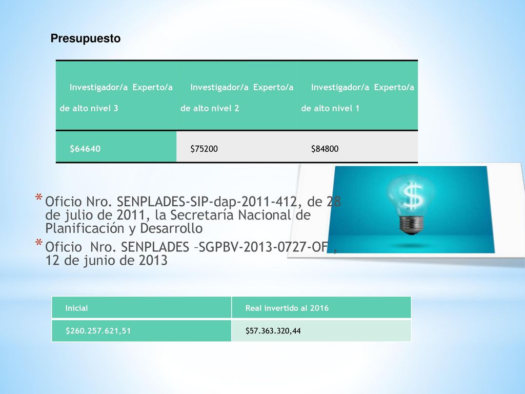 Oficio Nro. SENPLADES –SGPBV OF , 12 de junio de 2013