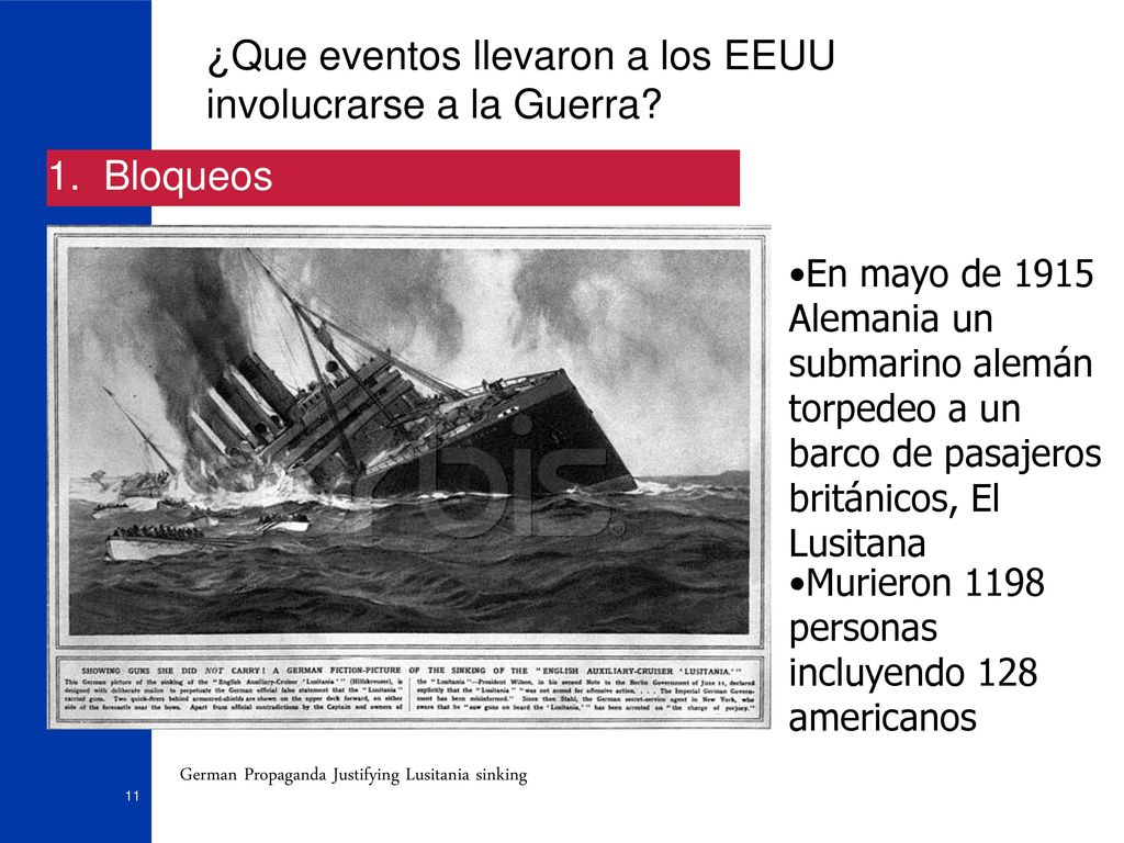 ¿Que eventos llevaron a los EEUU involucrarse a la Guerra