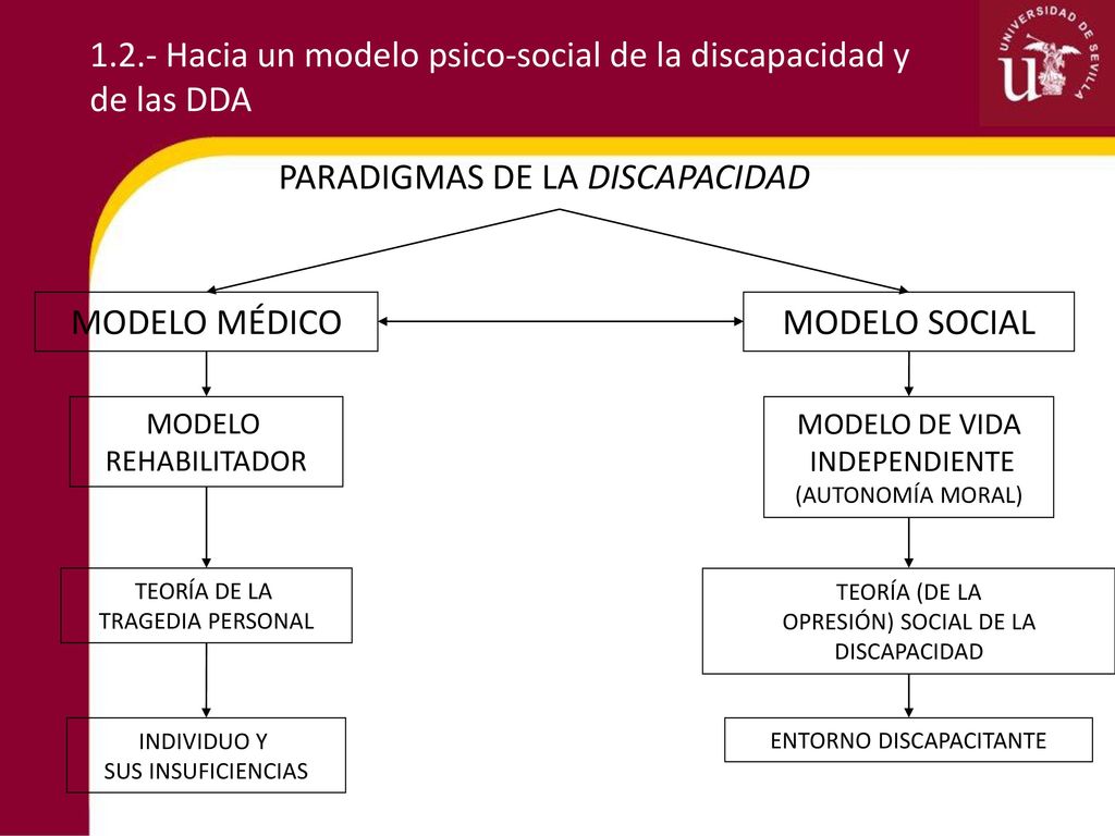 1.2.- Hacia un modelo psico-social de la discapacidad y de las DDA