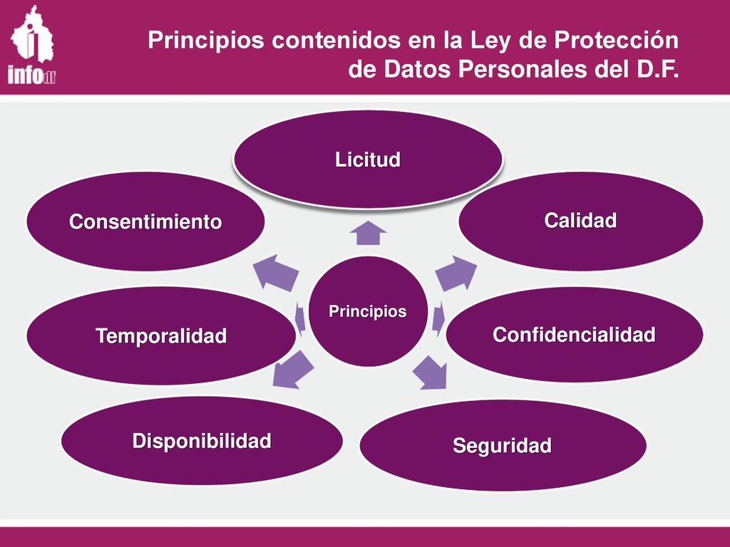 Principios contenidos en la Ley de Protección de Datos Personales del D.F.