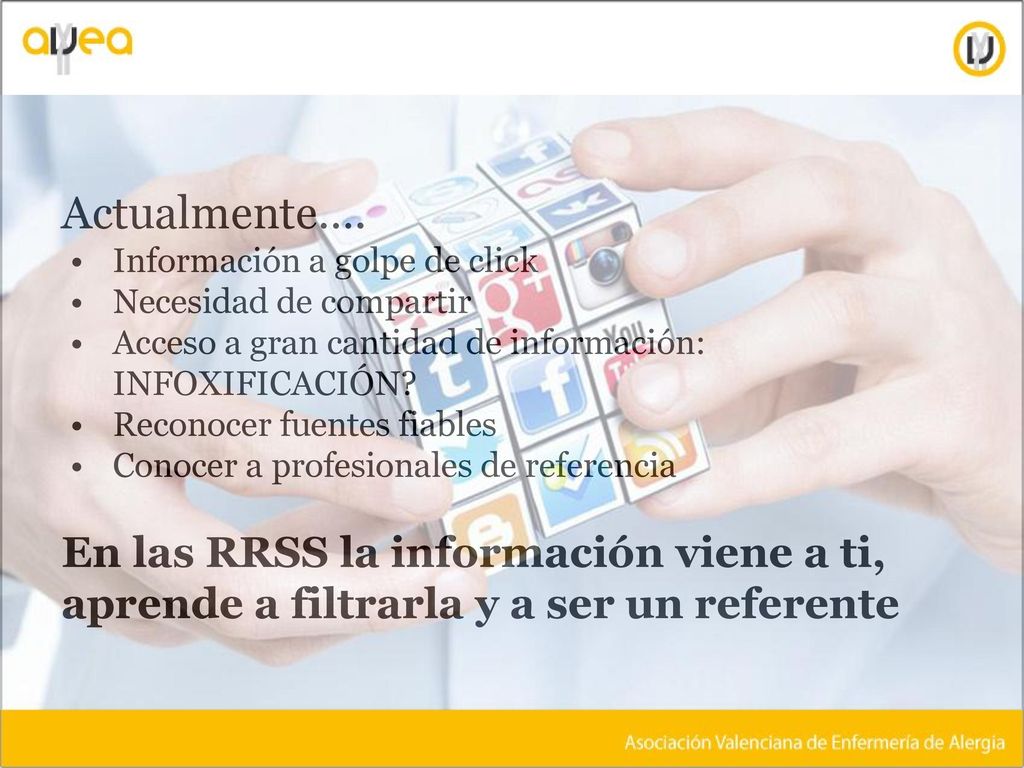 Actualmente…. Información a golpe de click. Necesidad de compartir. Acceso a gran cantidad de información: INFOXIFICACIÓN