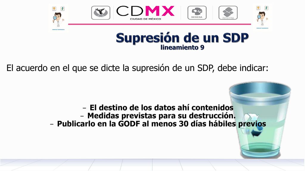 Operación RESDP Enlace en materia de datos personales, deberá ingresar clave y contraseña asignada por la Dirección de Datos Personales