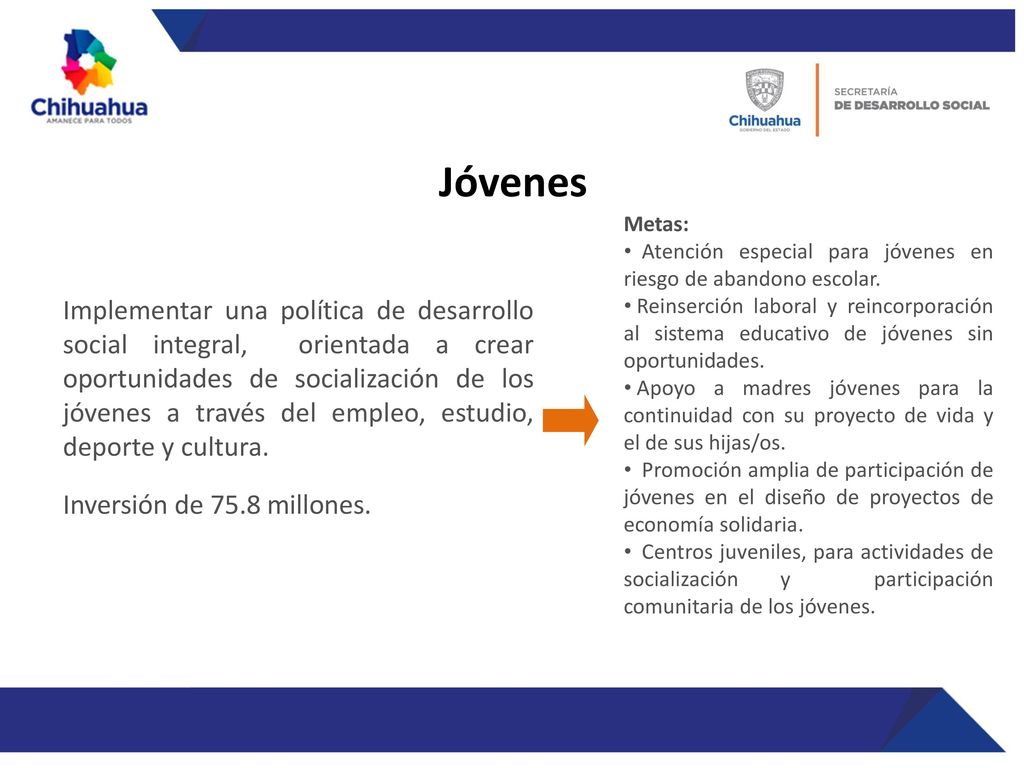 Jóvenes Metas: Atención especial para jóvenes en riesgo de abandono escolar.