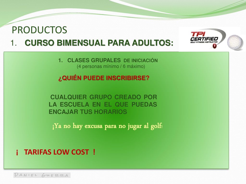PRODUCTOS ¡Ya no hay excusa para no jugar al golf!