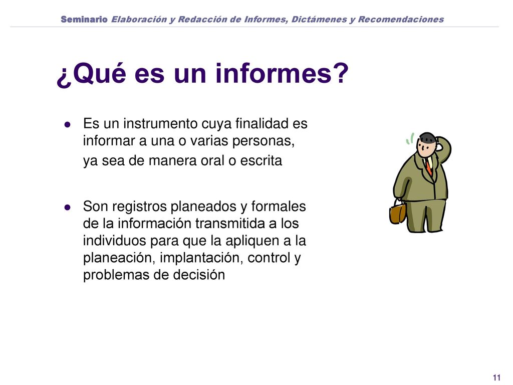 Seminario Elaboración y Redacción de Informes, Dictámenes y Recomendaciones