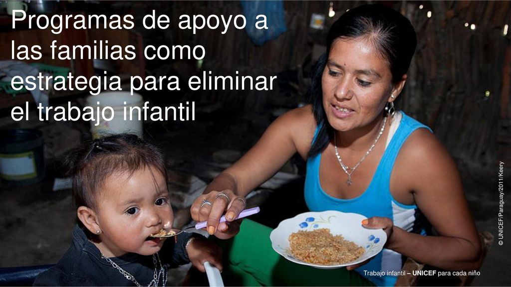 Programas de apoyo a las familias como estrategia para eliminar el trabajo infantil