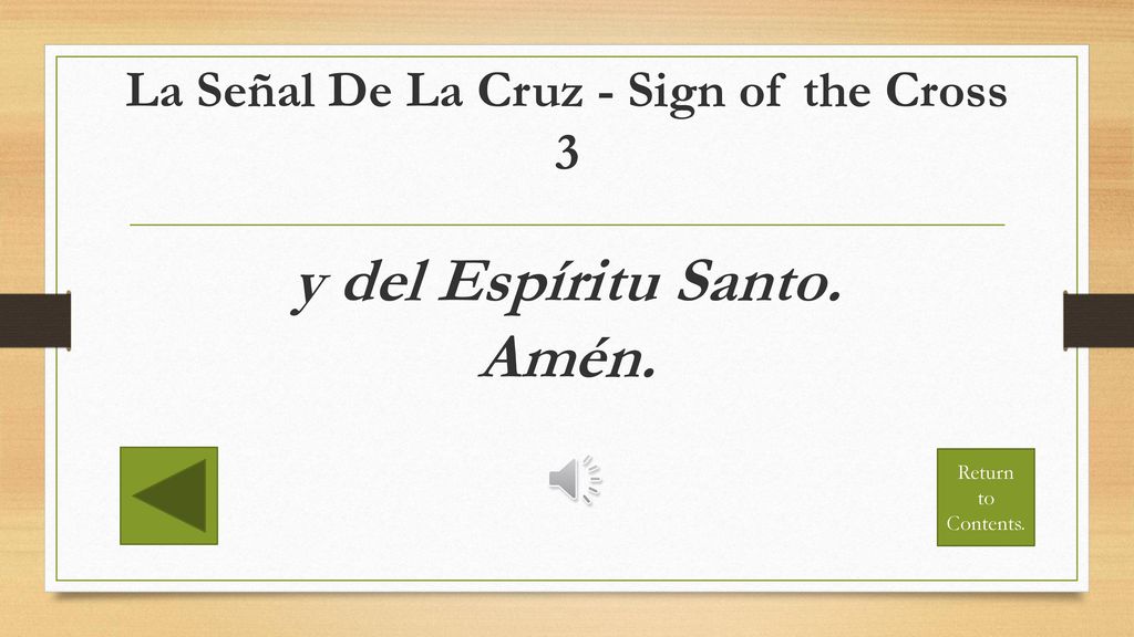 La Señal De La Cruz - Sign of the Cross 3