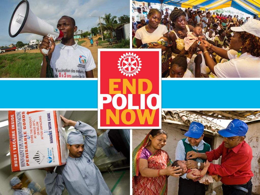 Nuestra iniciativa más importante, y de la que nos sentimos justamente orgullosos, es la campaña para la erradicación de la polio.