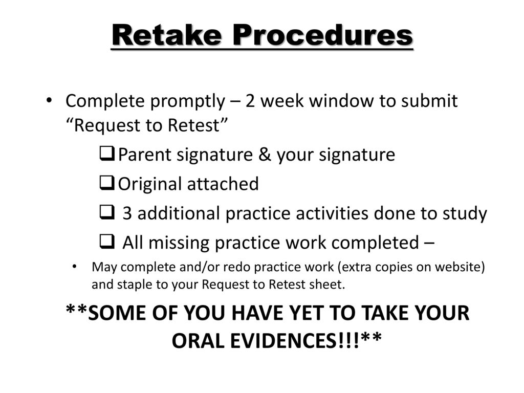 **SOME OF YOU HAVE YET TO TAKE YOUR ORAL EVIDENCES!!!**