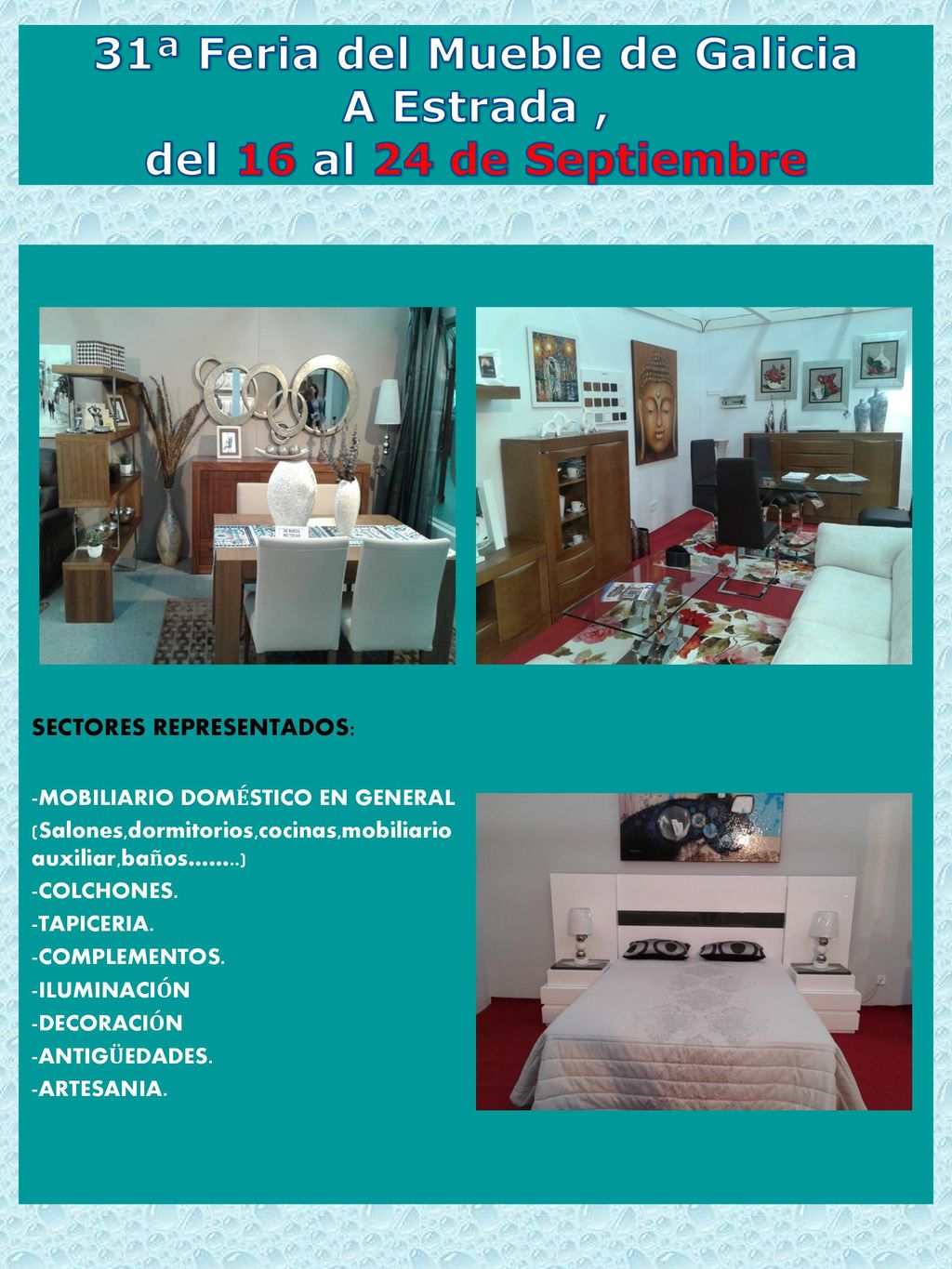 31ª Feria del Mueble de Galicia A Estrada , del 16 al 24 de Septiembre