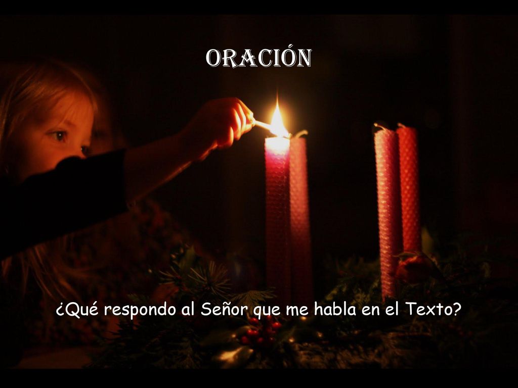 ¿Qué respondo al Señor que me habla en el Texto
