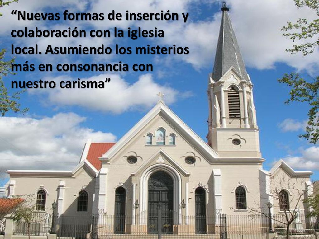 Nuevas formas de inserción y colaboración con la iglesia local