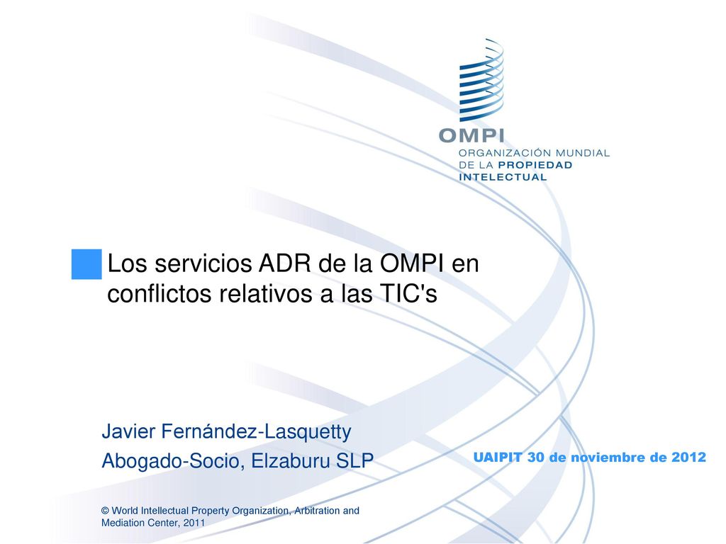 Los servicios ADR de la OMPI en conflictos relativos a las TIC s