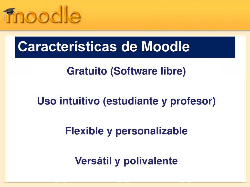 Características de Moodle
