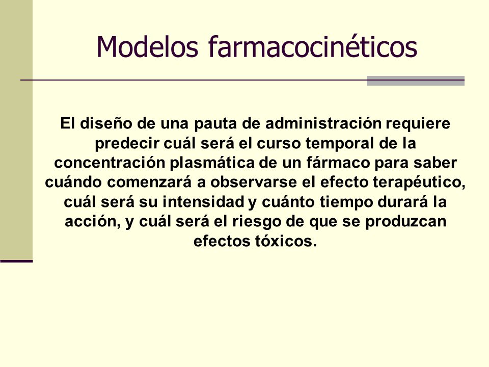 Modelos farmacocinéticos