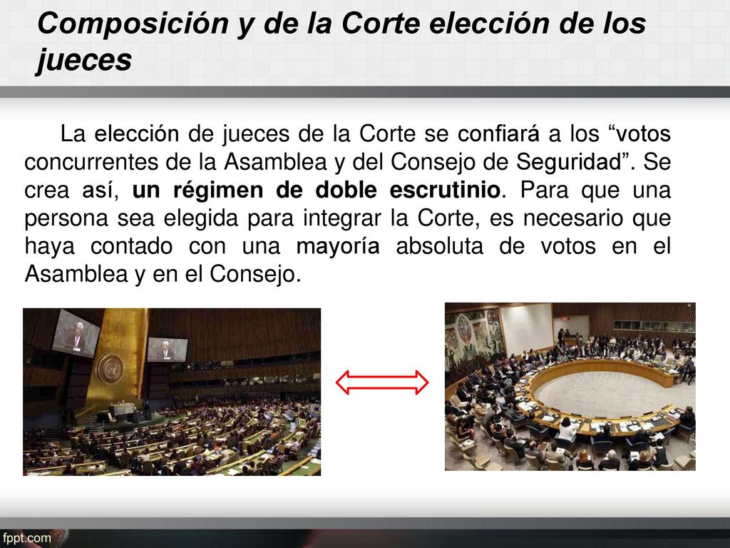 Composición y de la Corte elección de los jueces