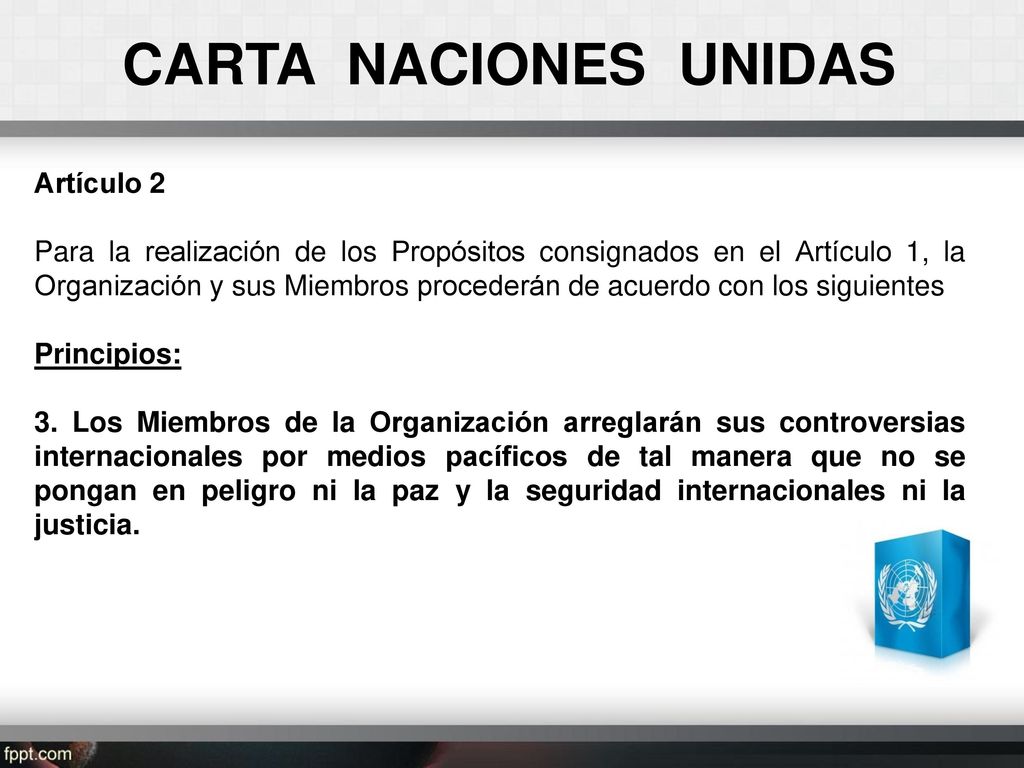 CARTA NACIONES UNIDAS Artículo 2