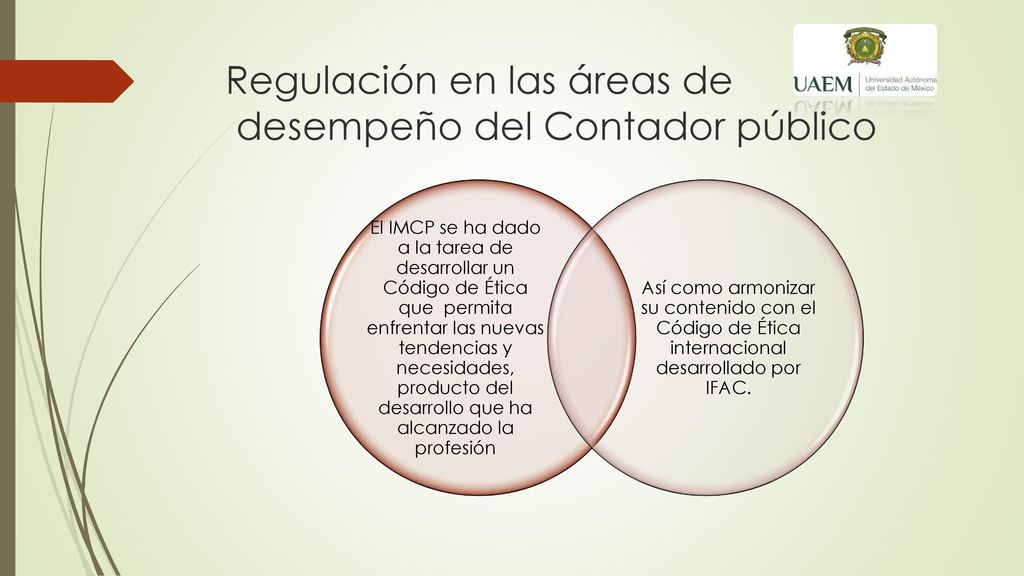 Regulación en las áreas de desempeño del Contador público