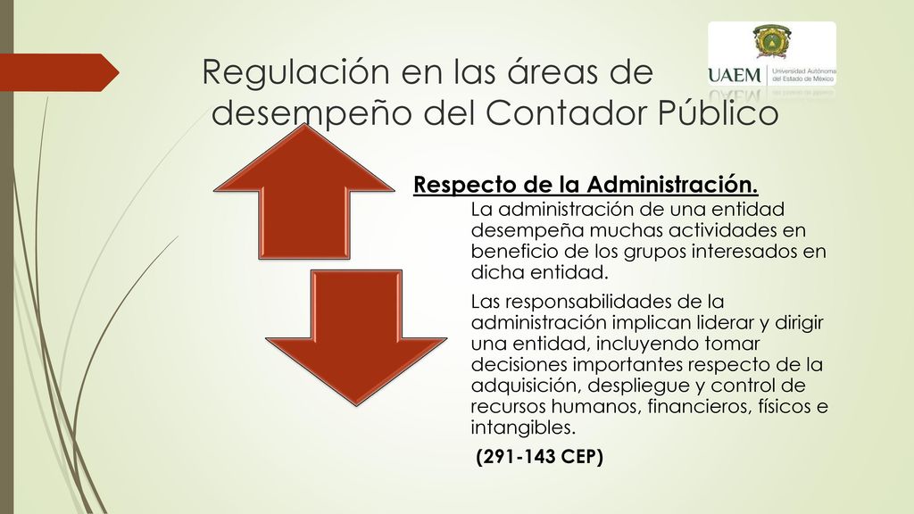 Regulación en las áreas de desempeño del Contador Público
