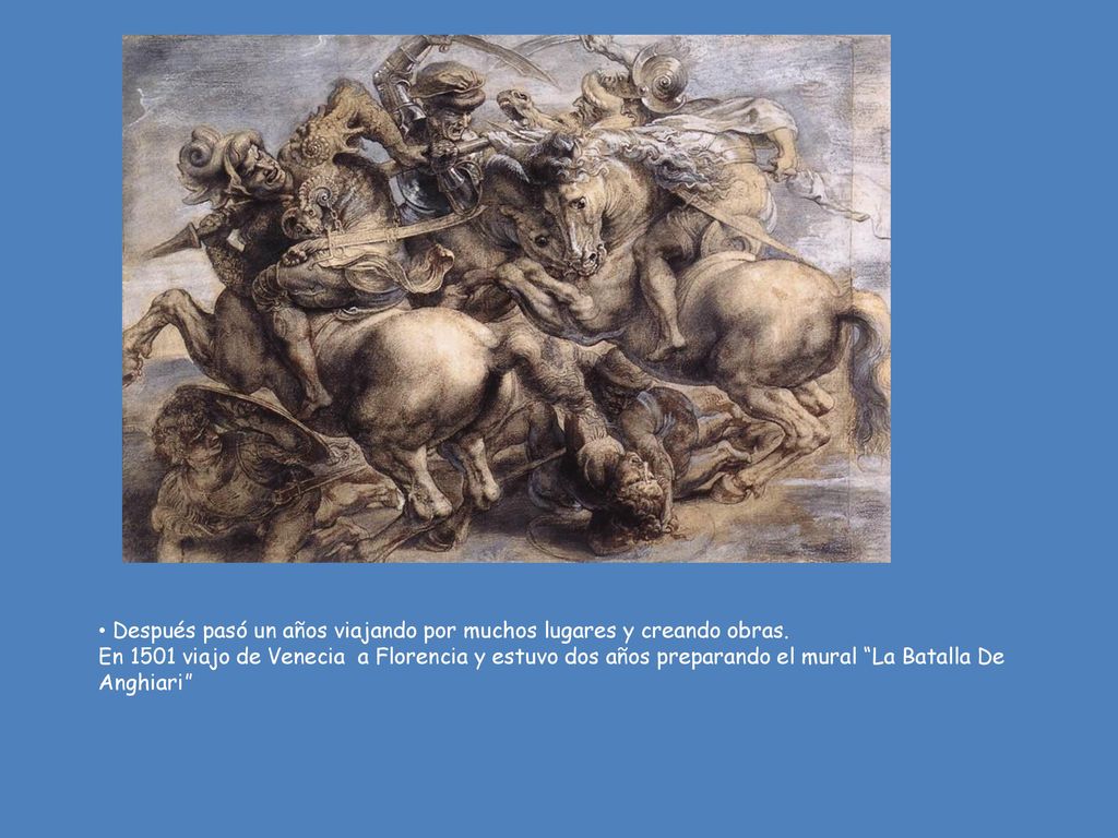 Después pasó un años viajando por muchos lugares y creando obras.