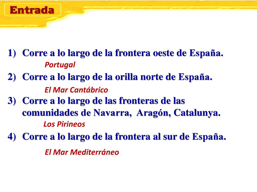 Corre a lo largo de la frontera oeste de España.