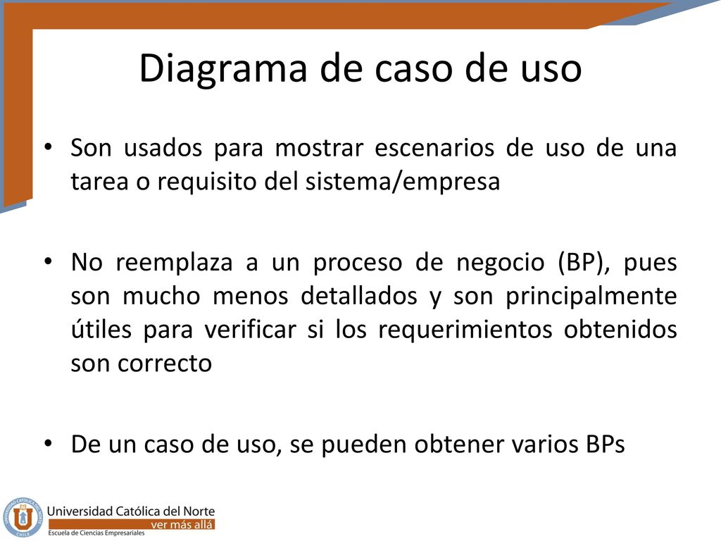 Diagrama de caso de uso Son usados para mostrar escenarios de uso de una tarea o requisito del sistema/empresa.