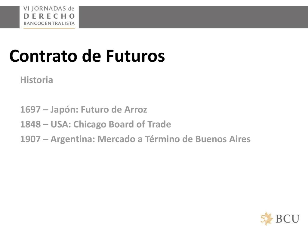 Contrato de Futuros Historia 1697 – Japón: Futuro de Arroz