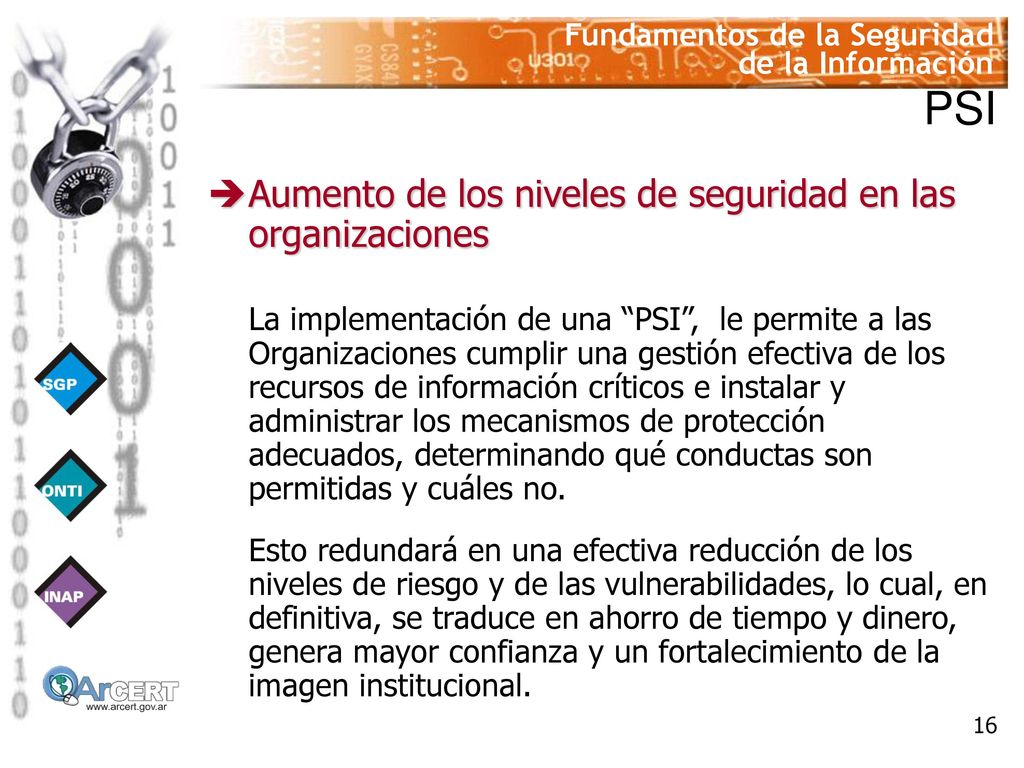 PSI Aumento de los niveles de seguridad en las organizaciones