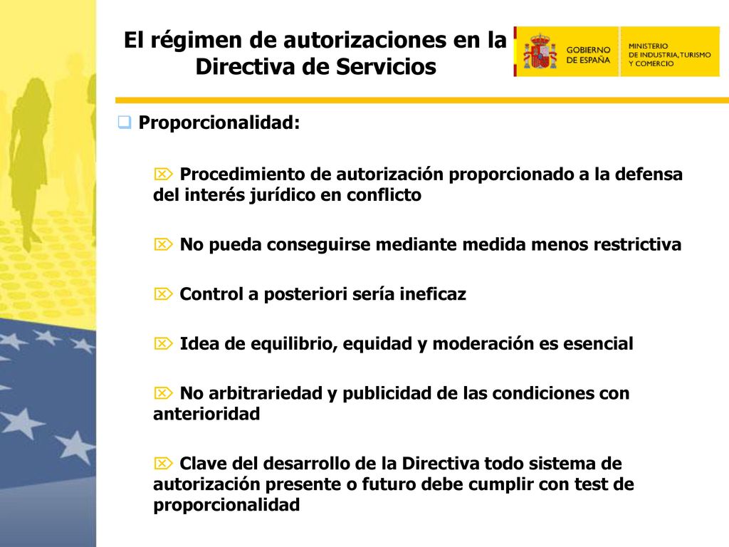 El régimen de autorizaciones en la Directiva de Servicios